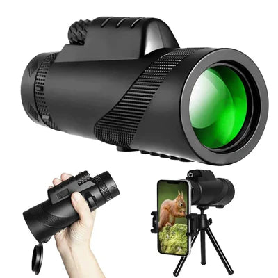 Monóculo Militar com Visão Noturna Ultra Zoom Titanium - [AMPLIA 600X]