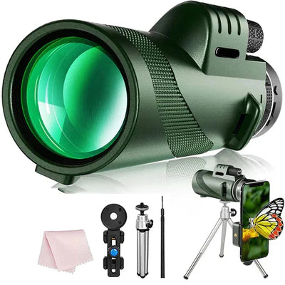 Monóculo Militar com Visão Noturna Ultra Zoom Titanium - [AMPLIA 600X]