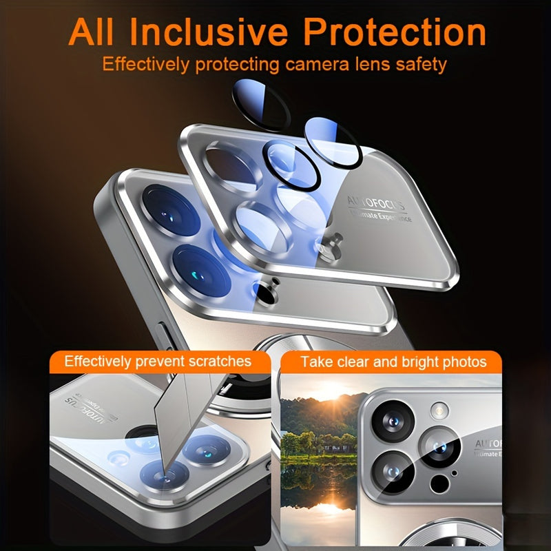 Capa de Luxo para iPhone (11-15 Pro Max Plus) - GlassyShield™ Elite Protection